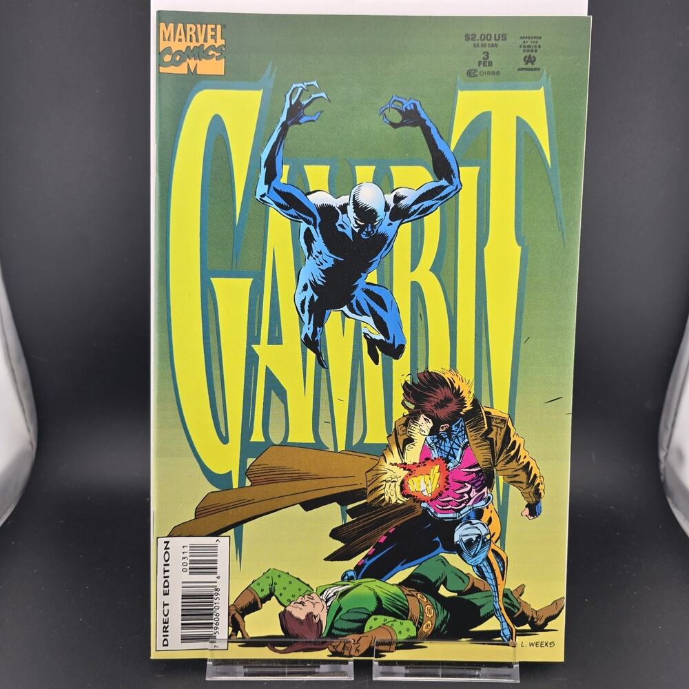 GAMBIT #3 (1994) Marvel Comics - High Grade NM 9.4/9.6 - White Pages - Lee Weeks
